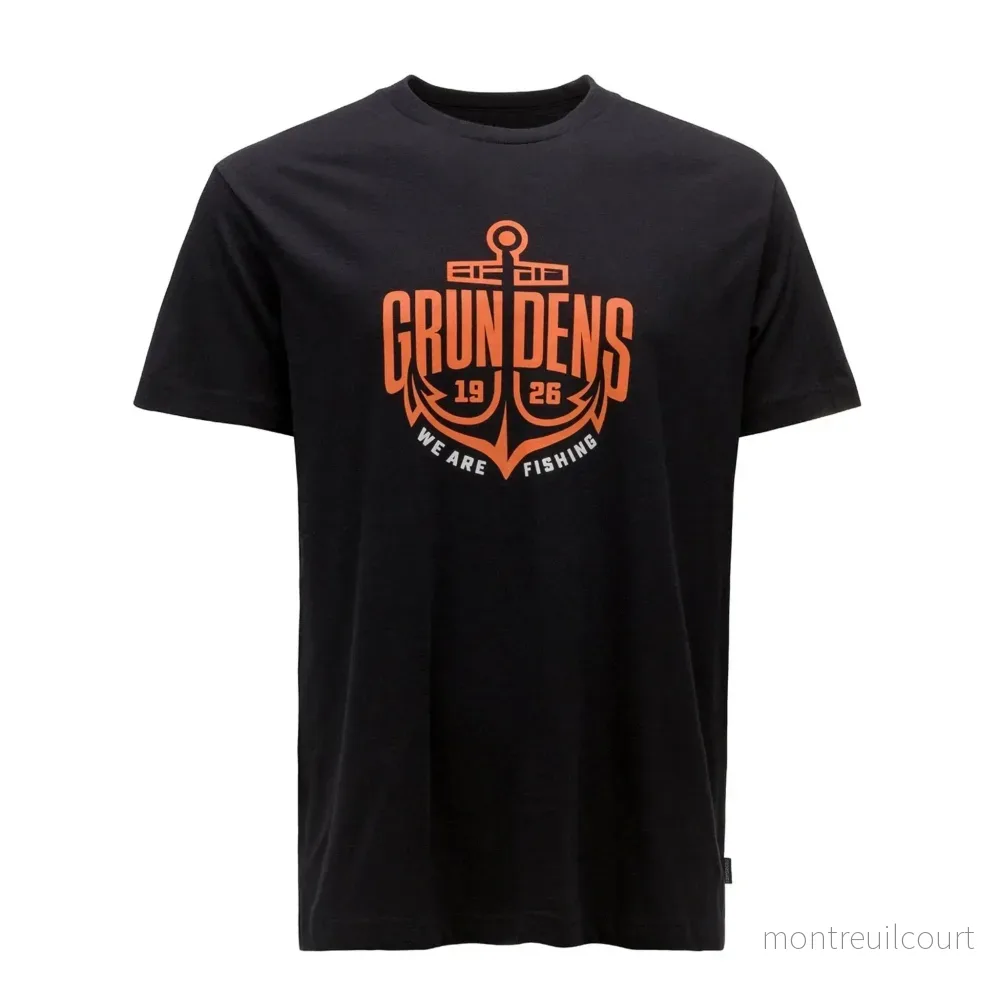 Grundéns Logo Anchor SS T-shirt Black