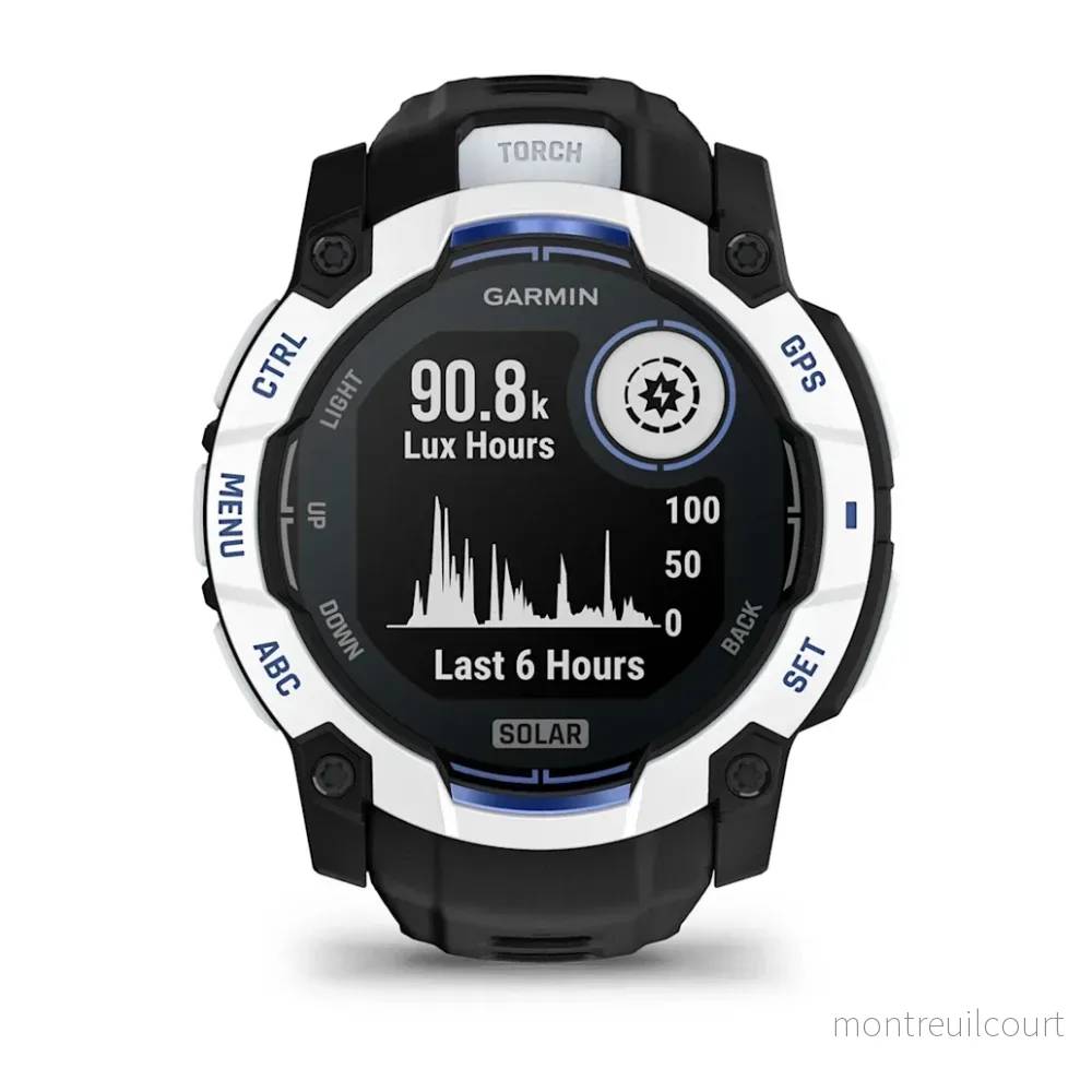 Garmin Instinct 3 50mm Solar Whitestone/Black - Bild 2