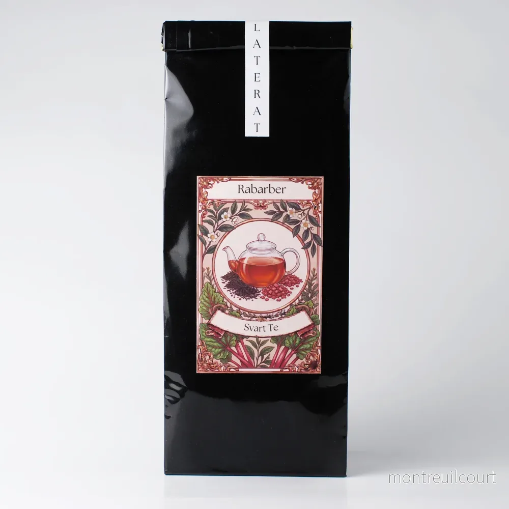 Premium Svart Te – Rabarber – 100 g Premium Svart Te – Rabarber – 100 g