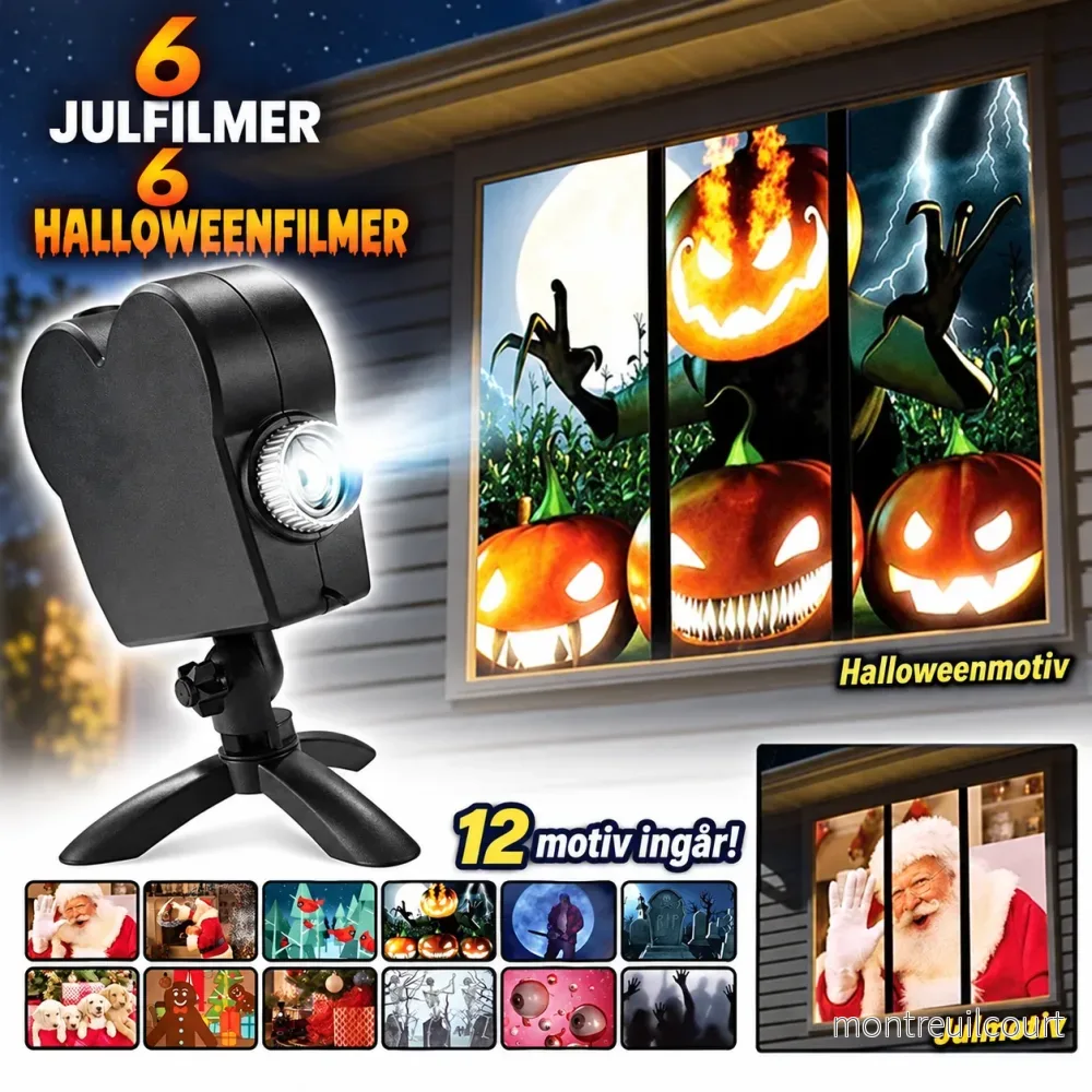 Halloween & Julprojektor – 12 animerade motiv - Bild 2