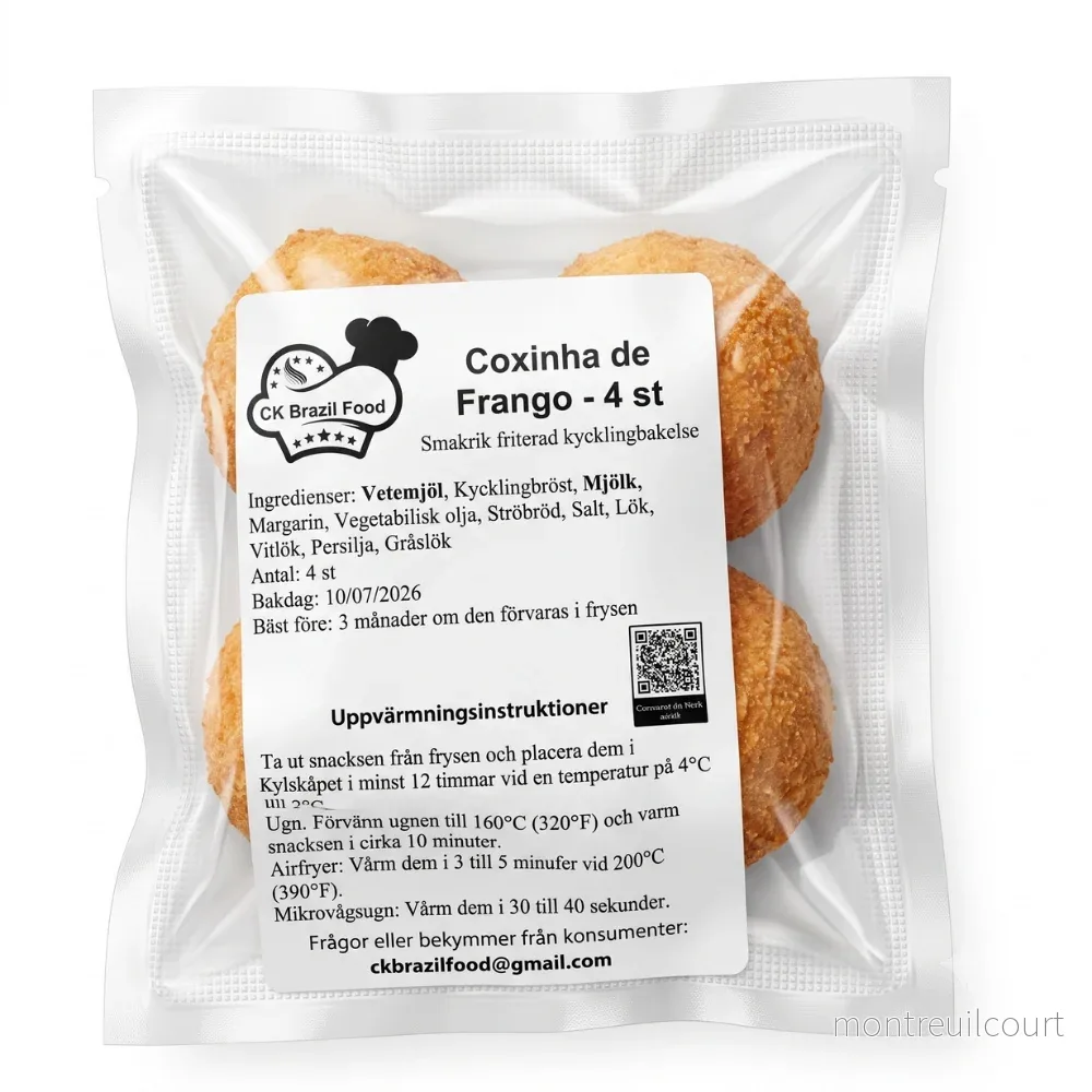 Coxinha de Frango – Grande / Chicken Croquettes – CK Food (4 units – 340g) Coxinha de Frango – Grande / Chicken Croquettes – CK Food (4 units – 340g)
