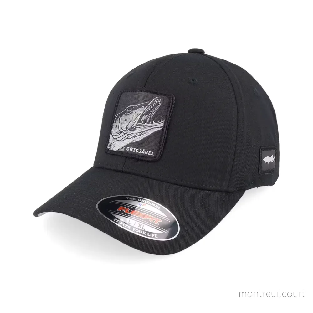 Skillfish Grisjävel Mono Black Flexfit Keps