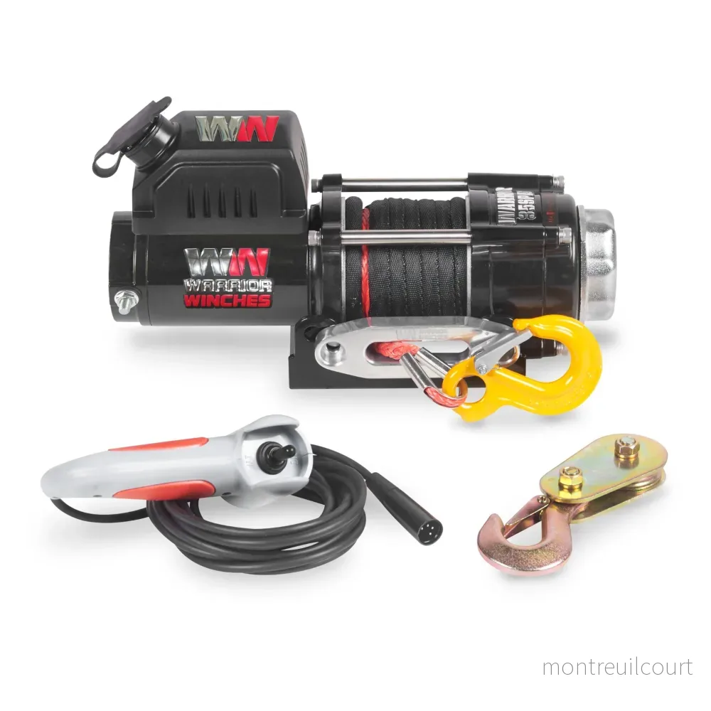 Warrior Winches Ninja 3500lb Vinsch 12V Armortek syntet + Trådlös fjärrkontroll - Bild 2