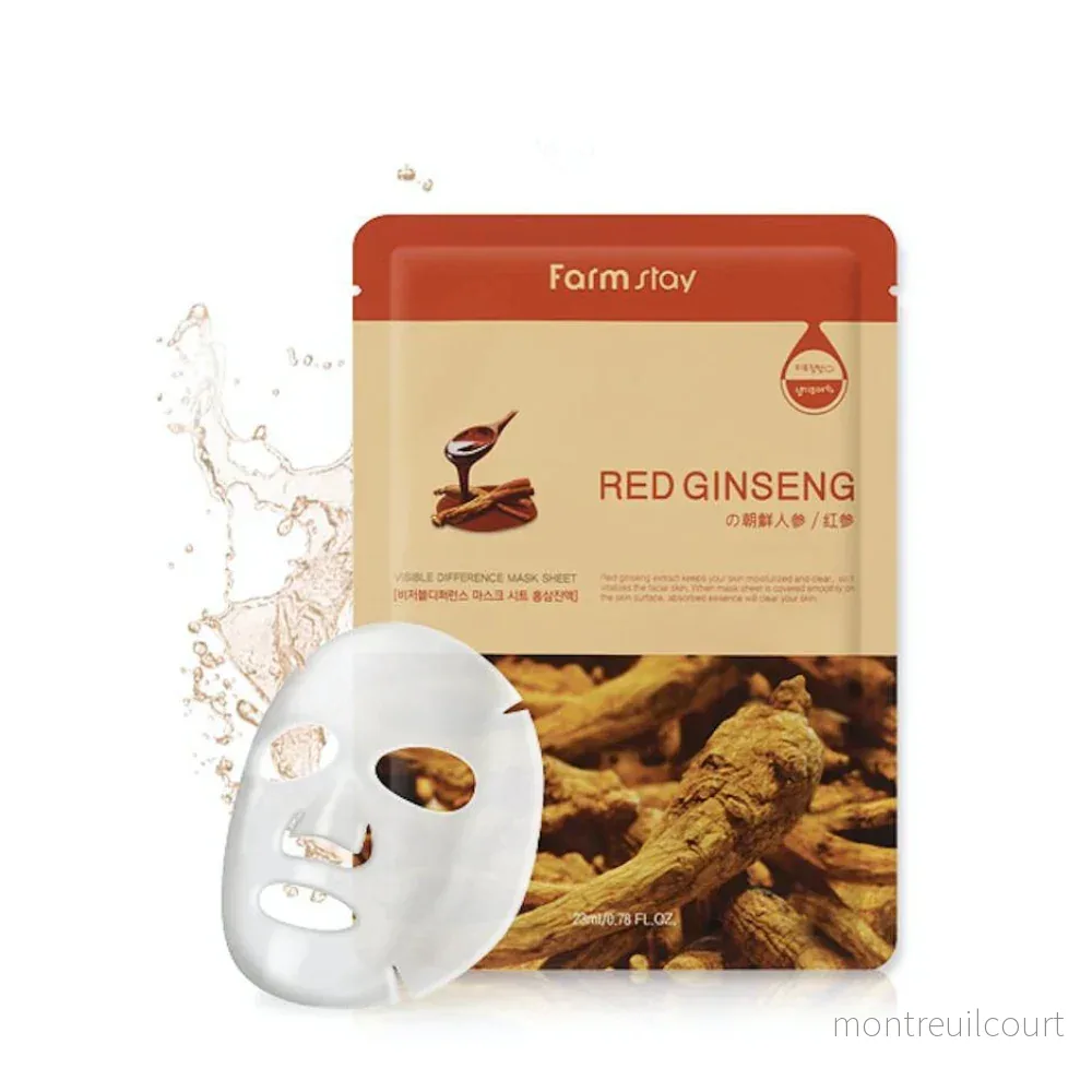 Farmstay Ansiktsmask med Röd Ginseng Farmstay Ansiktsmask med Röd Ginseng