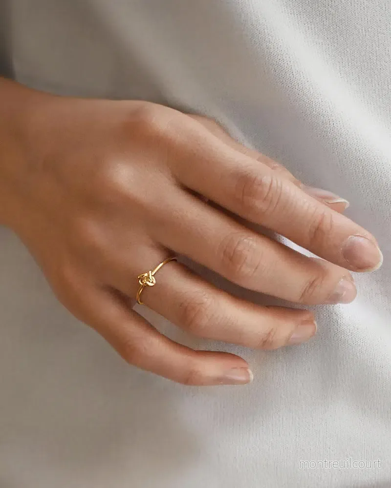 Le knot drop ring gold - Bild 2