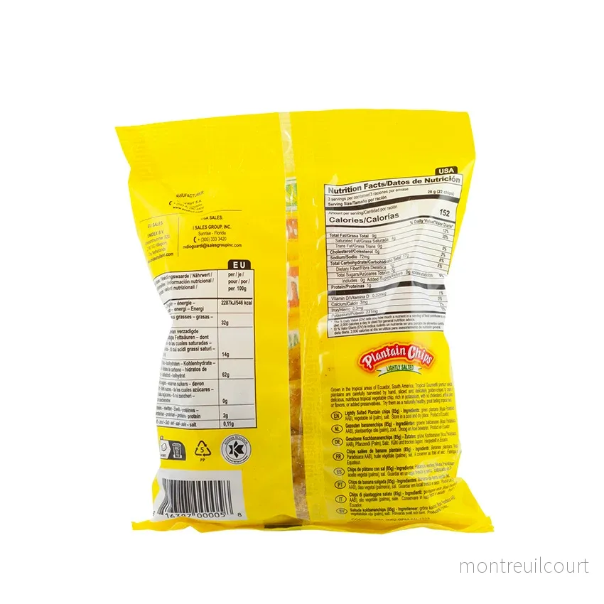 Chips de PlĂĄtanos Verdes / Green Plantain Chips - Tropical Gourmet (85g) - Bild 2