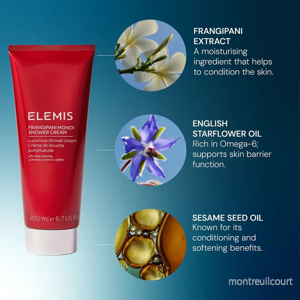 Elemis Frangipiani Monoi Shower Cream 200 ml - Bild 3