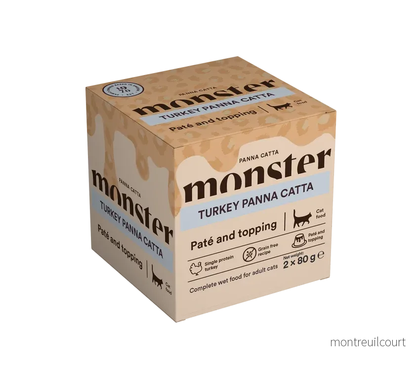 Monster Cat Paté Panna Catta Turkey 2-pack 80 g (12 pcs)