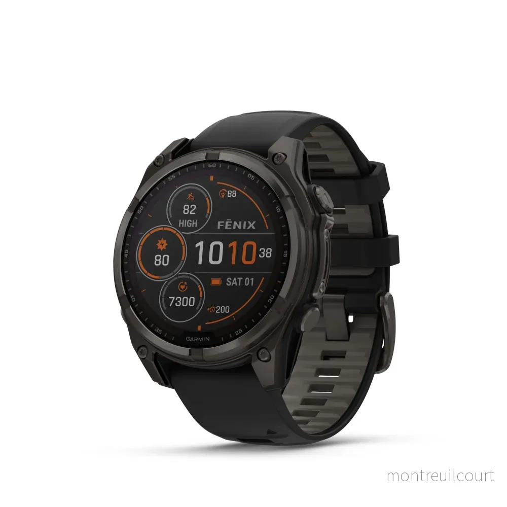Garmin fenix 8 – Solar Sapphire 47 mm Carbon Gray DLC Titanium