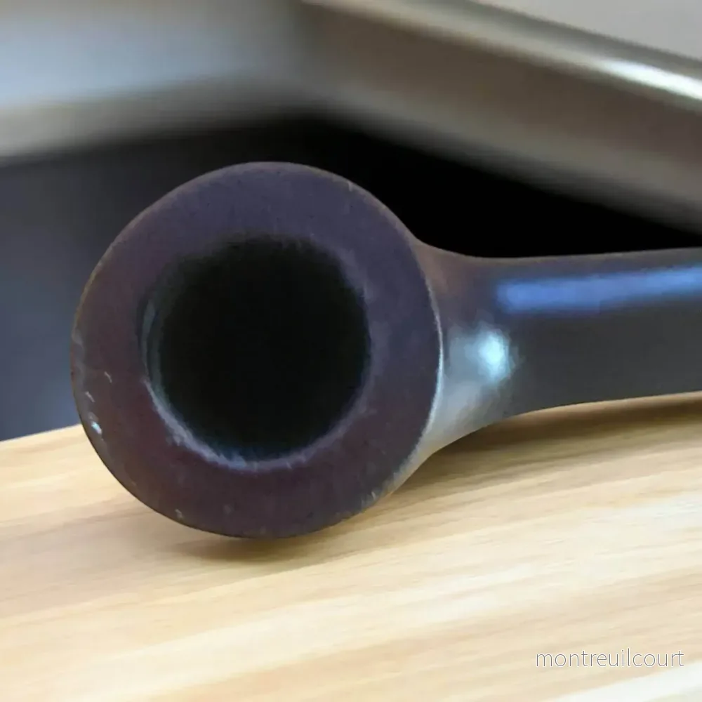 Brandy Träpipa – Rödbrun Matt | Halvböjd Tobakspipa i Klassisk Design - Bild 2