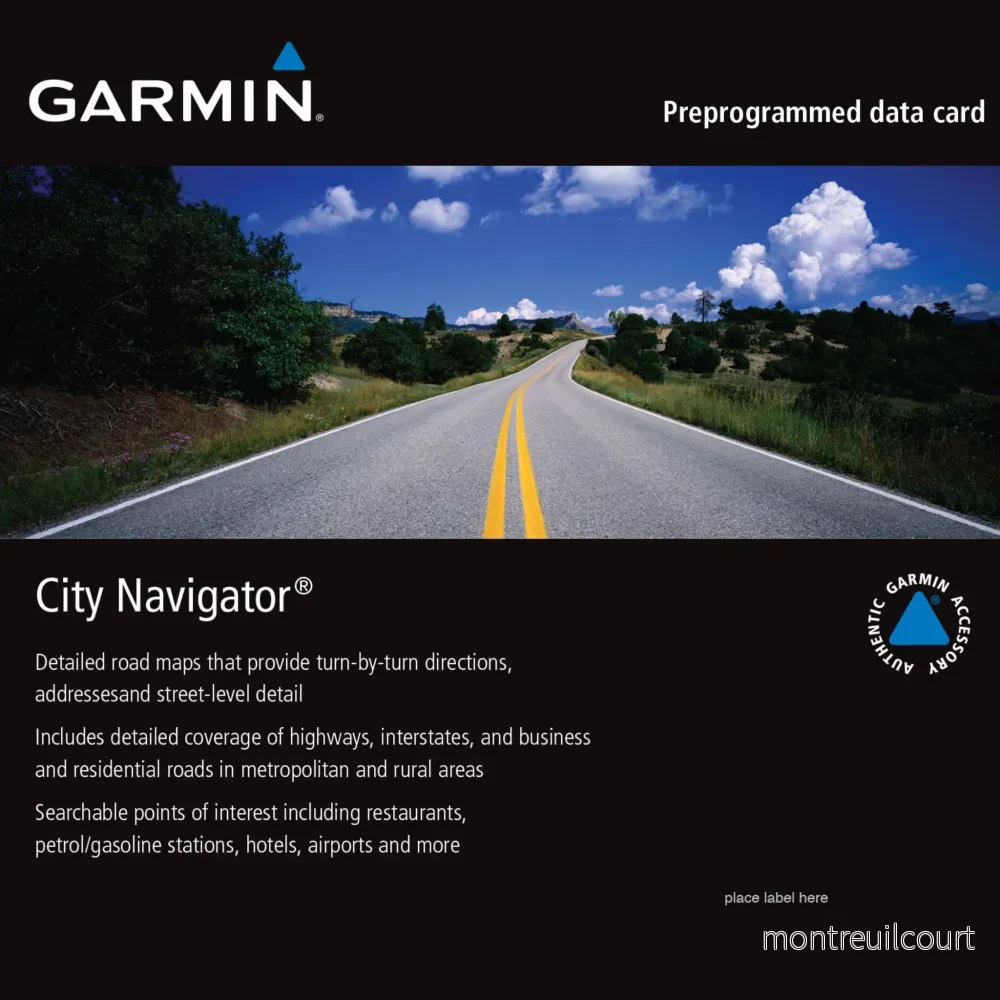 Garmin City Navigator Europa NTU Garmin City Navigator Europa NTU