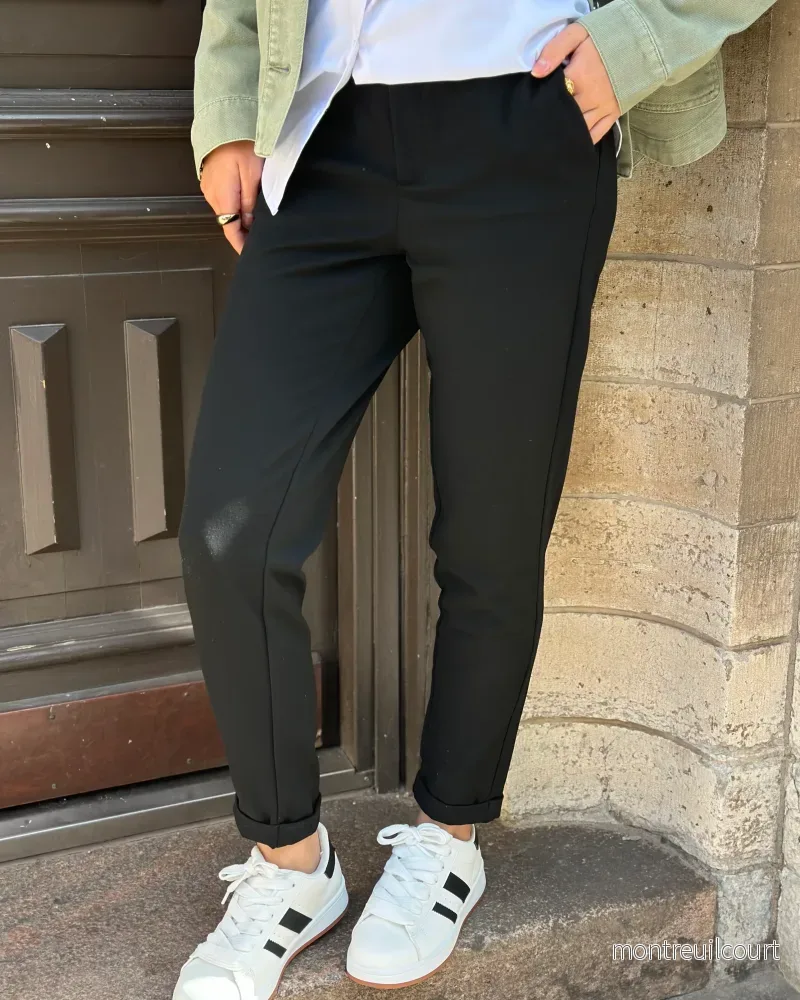 VERO MODA – MAYA MW LOOSE SOLID PANT – BLACK VERO MODA – MAYA MW LOOSE SOLID PANT – BLACK