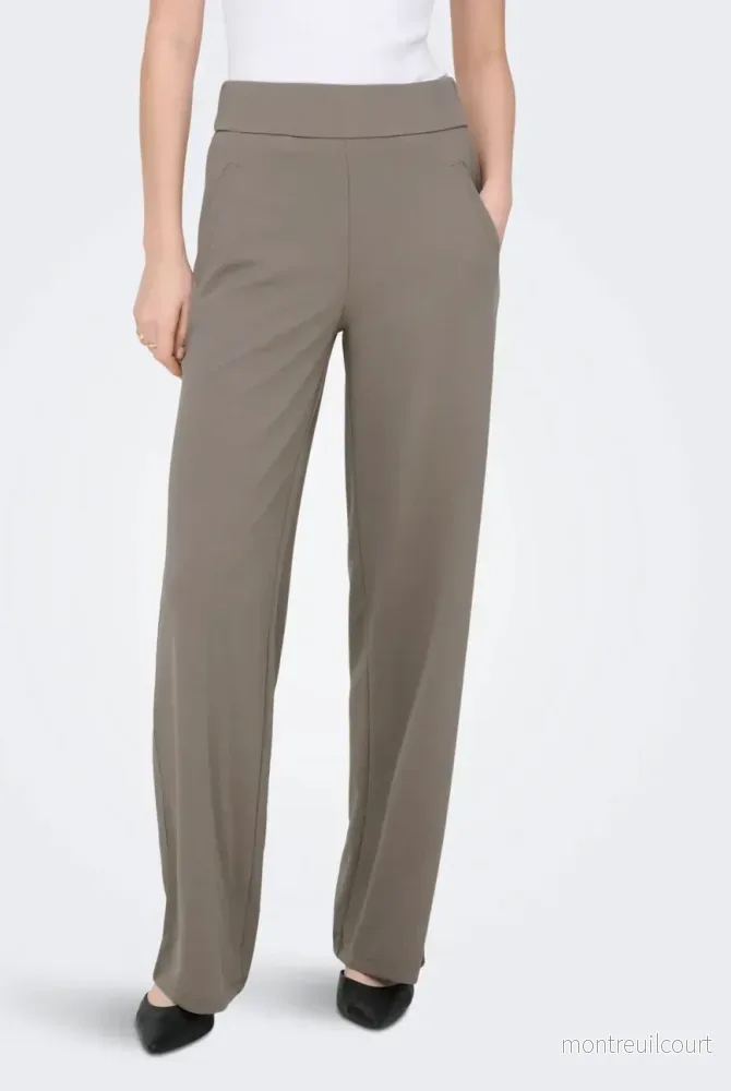 JDY – LOUISVILLE CATIA WIDE PANTS – DRIFTWOOD