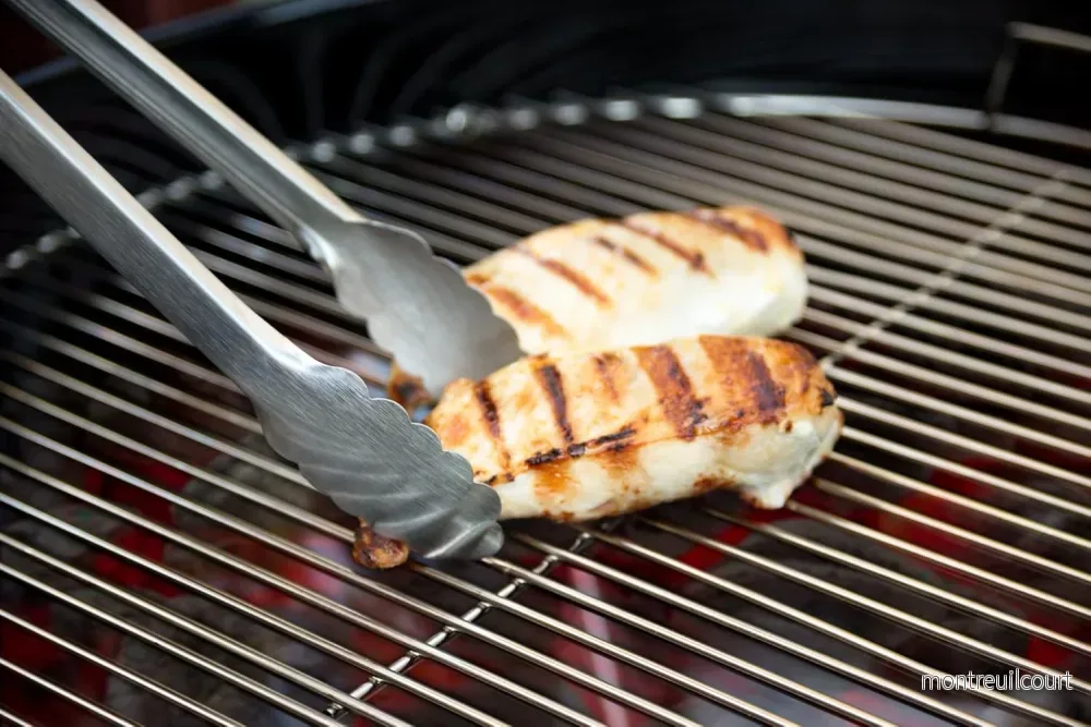 Grilltång med handtag i bambuträ - Bild 3