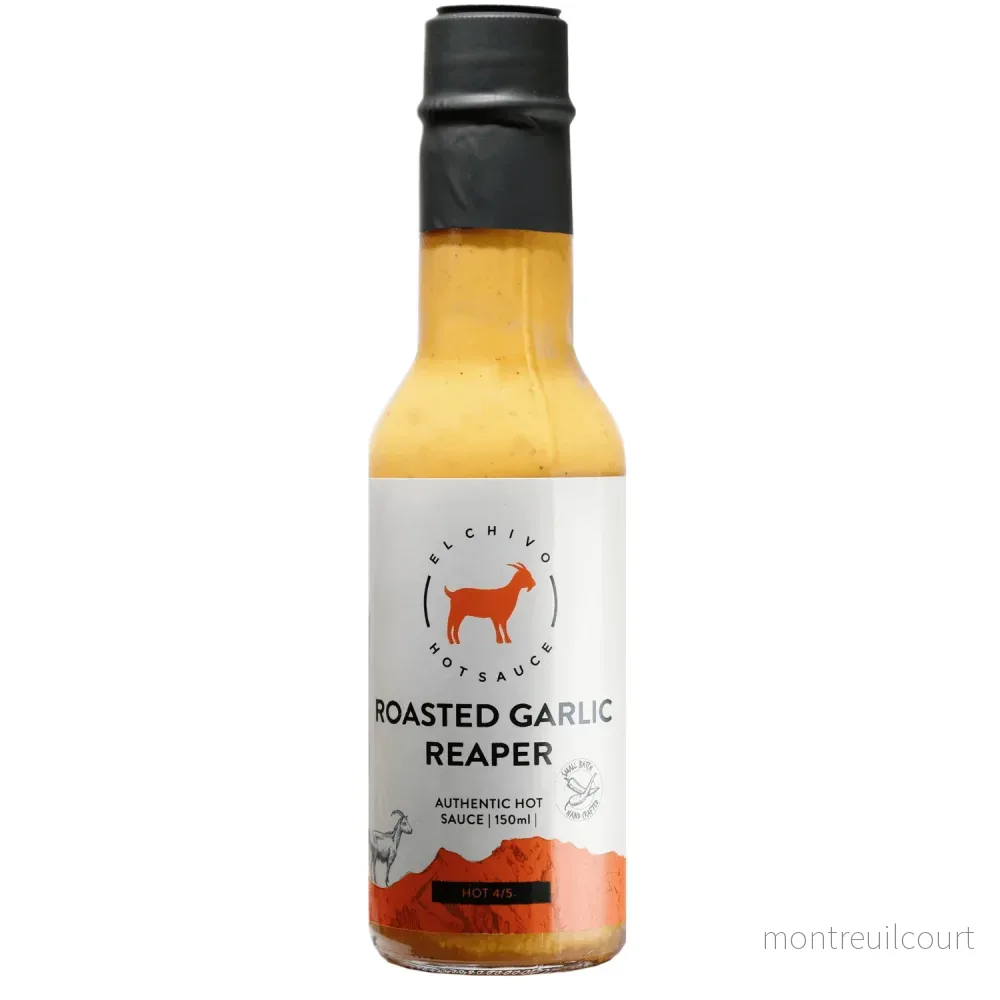 El Chivo Roasted Garlic Carolina Reaper Hot Sauce