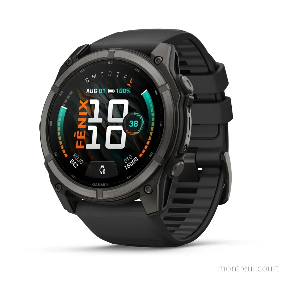 Garmin fēnix 9 – AMOLED 51 mm Sapphire Carbon Gray DLC Titanium Garmin fēnix 9 – AMOLED 51 mm Sapphire Carbon Gray DLC Titanium