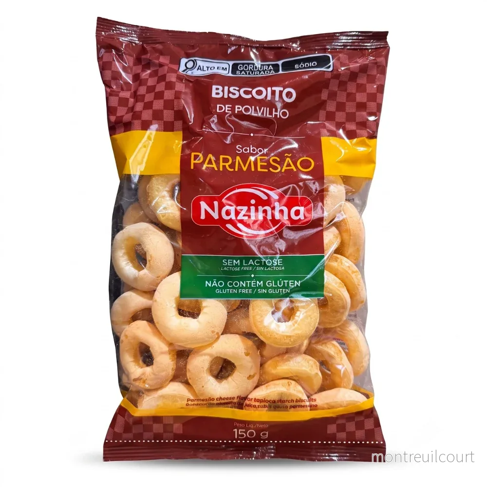 Biscoito de Polvilho Sabor Parmesão / Parmesan-flavored Cassava Biscuits – Nazinha (150g) Biscoito de Polvilho Sabor Parmesão / Parmesan-flavored Cassava Biscuits – Nazinha (150g)