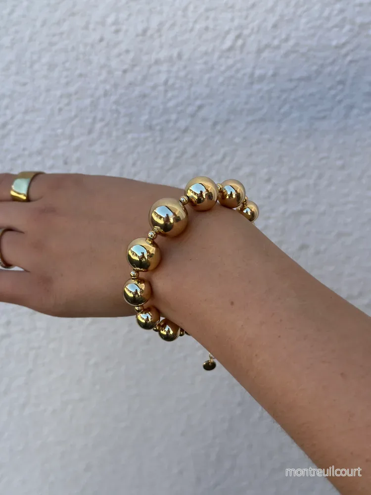 BOW19DETAILS - BEAD BRACELET - GOLD - Bild 3