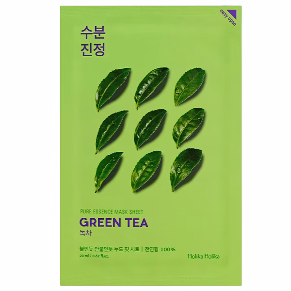 Holika Holika Pure Essence Mask Sheet – Green Tea Holika Holika Pure Essence Mask Sheet – Green Tea